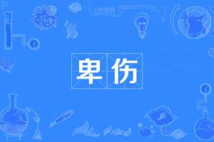 卑傷是什么意思