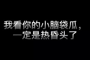 小腦袋瓜熱昏頭了是什么意思