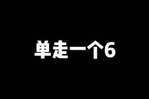 單走一個(gè)6是什么意思