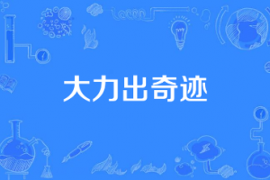 大力出奇跡是什么意思