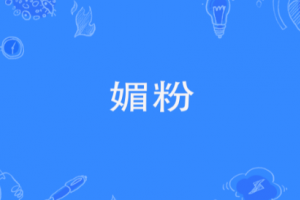 媚粉是什么意思