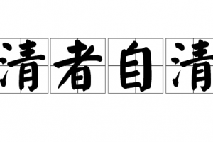 清者自清是什么意思