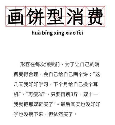 画饼型消费