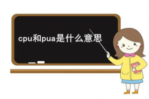 cpu和pua是什么意思