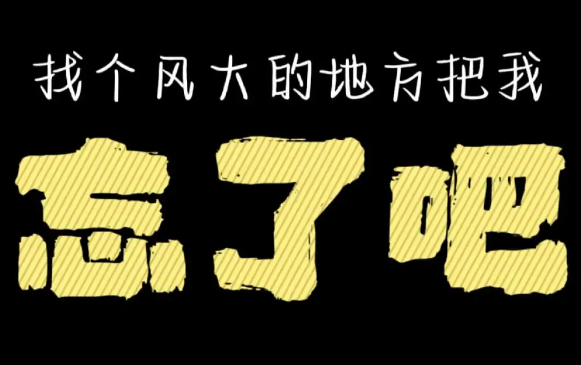找個風大的地方把我忘了吧