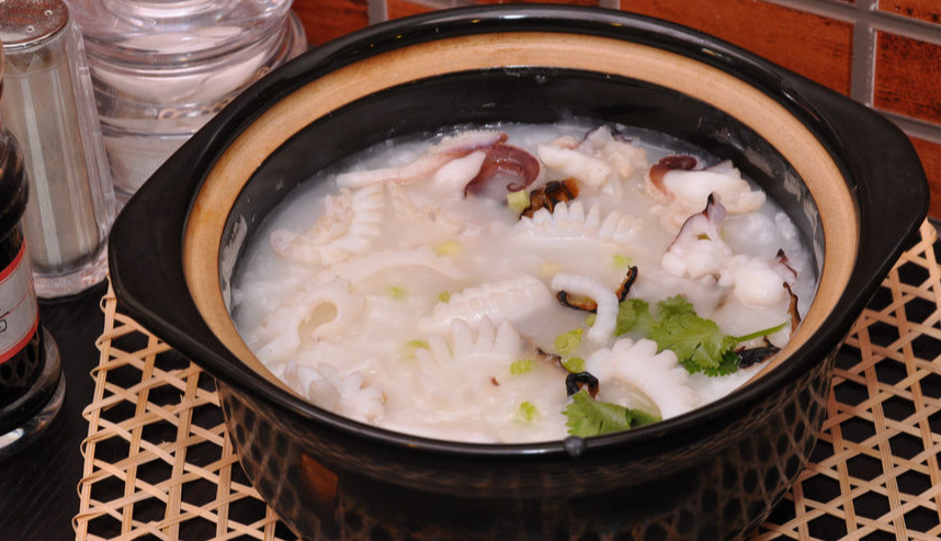 粥墨鱼块