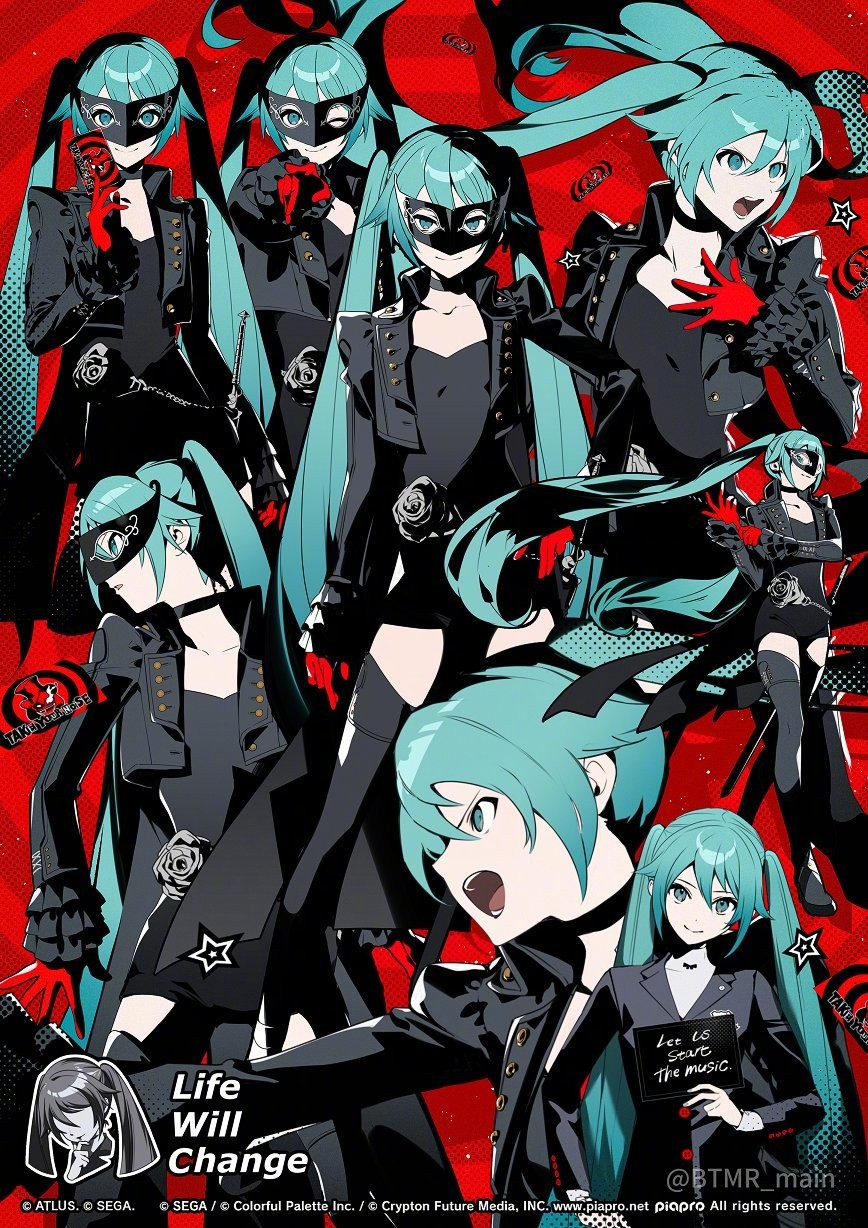 《初音未来》联动《女神异闻录5》