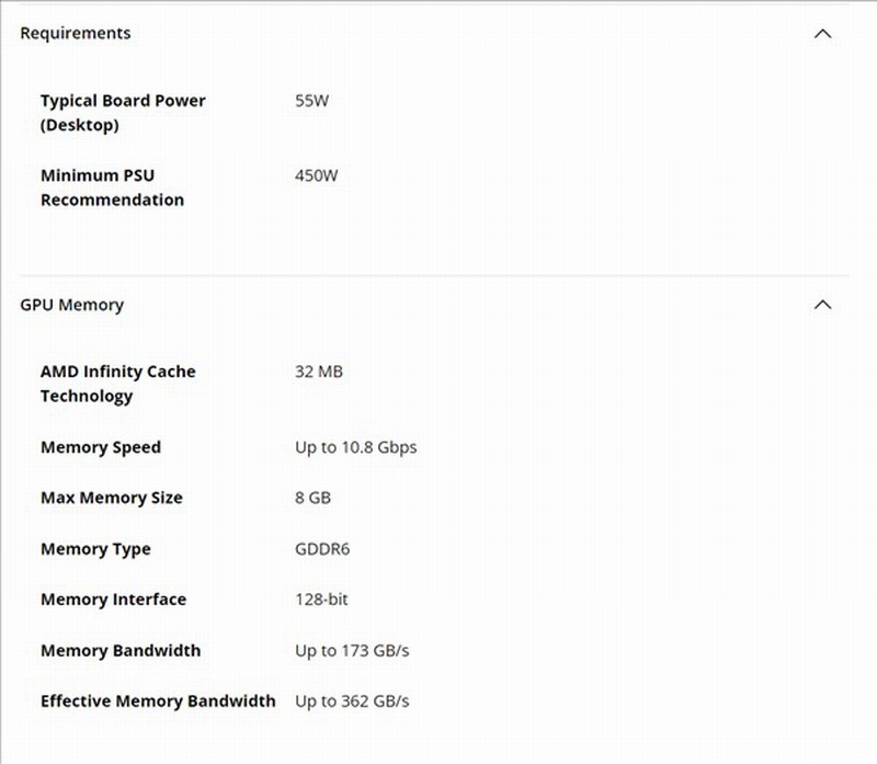 AMD低调发布RDNA3架构入门级显卡新品
