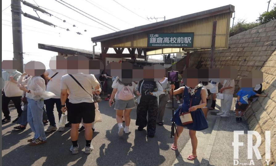 ‌《灌篮高手》镰仓高校前呼吁游客文明打卡