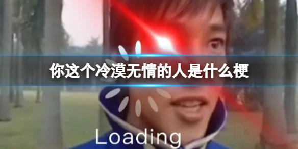 你这个冷漠无情的人