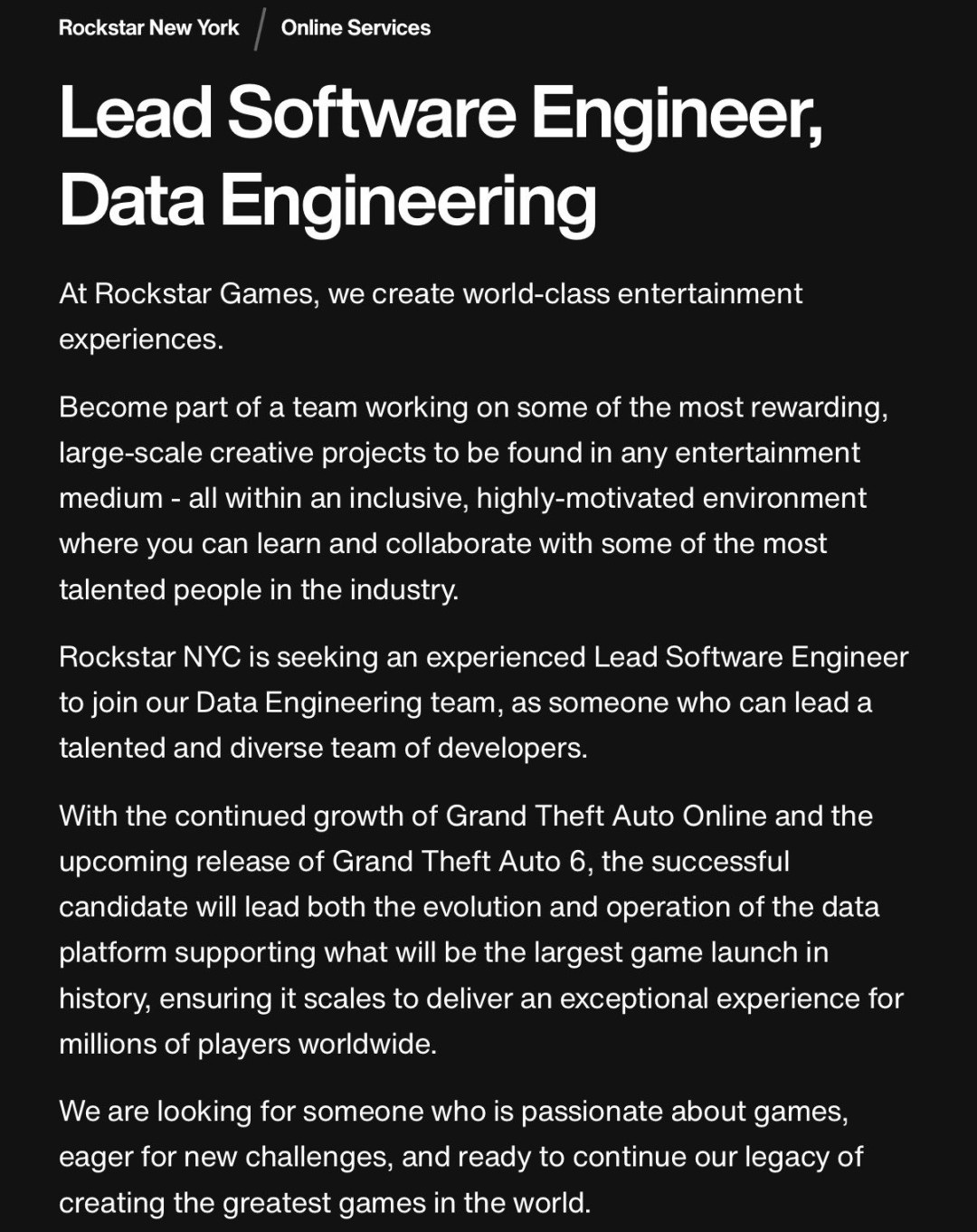 《GTA6》或将创下游戏史上最大发行规模纪录