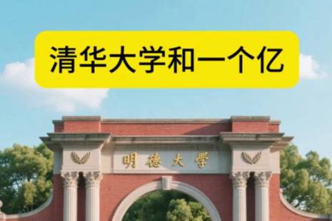 一個(gè)億和清華是什么意思