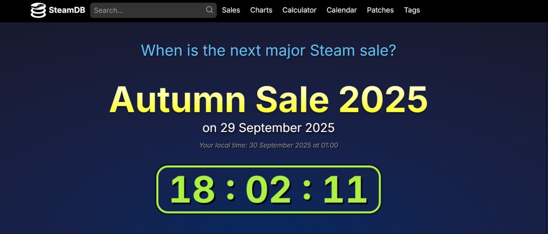 ‌2025年Steam秋季特卖及后续活动日程一览