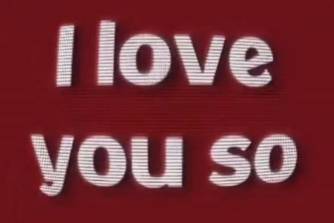 i love you so是什么意思