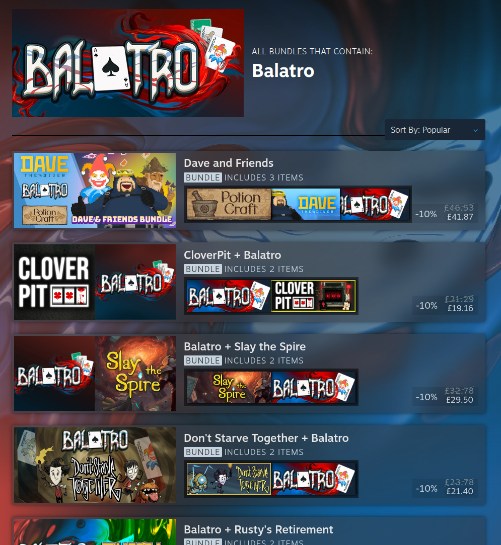 Steam新增套装内容浏览功能 一键查看游戏所有捆绑包