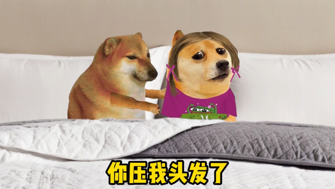 你壓我頭發(fā)了