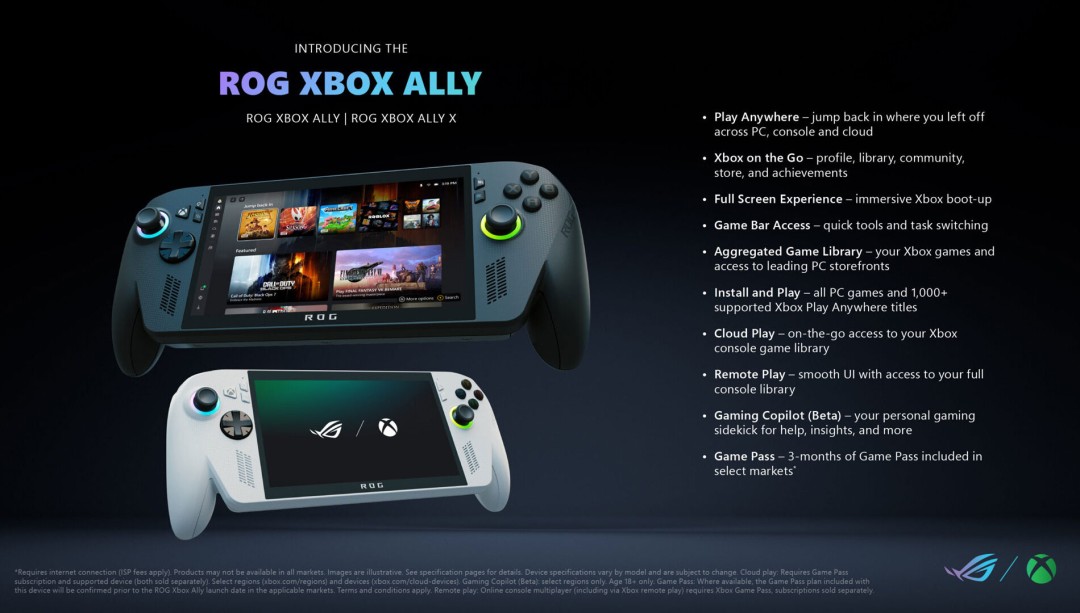 Xbox掌机定价争议:微软称华硕掌握最终决定权