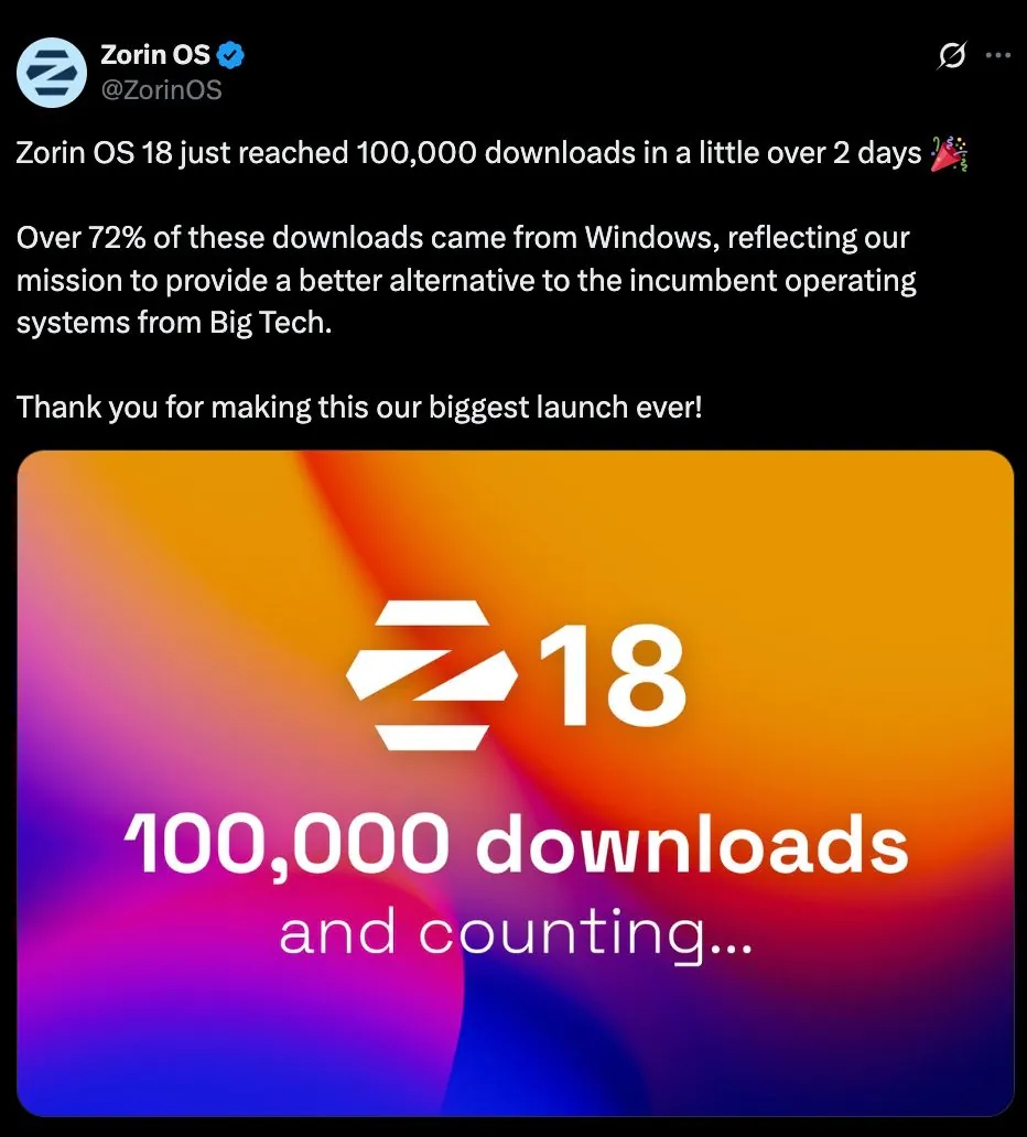 Windows 10停服引发系统迁移潮,Zorin OS成热门