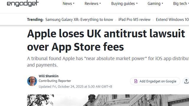 苹果面临15亿英镑天价赔偿