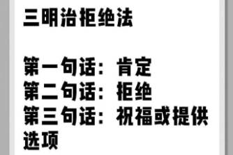 三明治拒绝法是什么意思