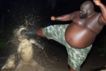 鳄鱼VS黑人是什么意思