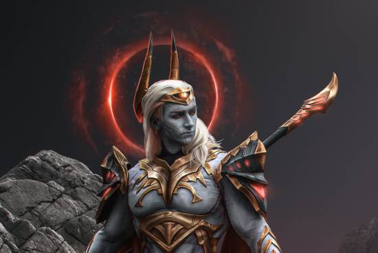 《LOL》新英雄亞恒COS：冷峻暗裔！