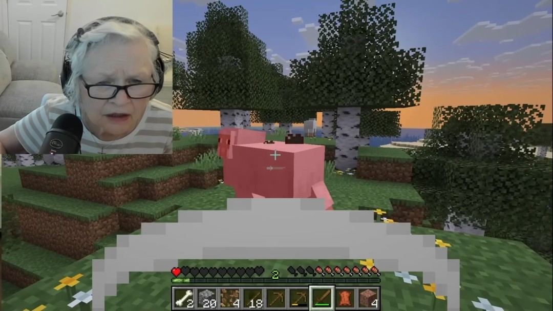 ?《我的世界》暴躁奶奶直播爆紅