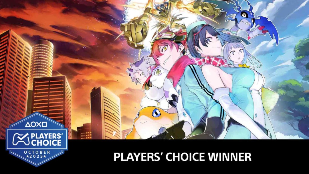 ?《數(shù)碼寶貝物語(yǔ)》榮膺PlayStation十月玩家選擇獎(jiǎng)
