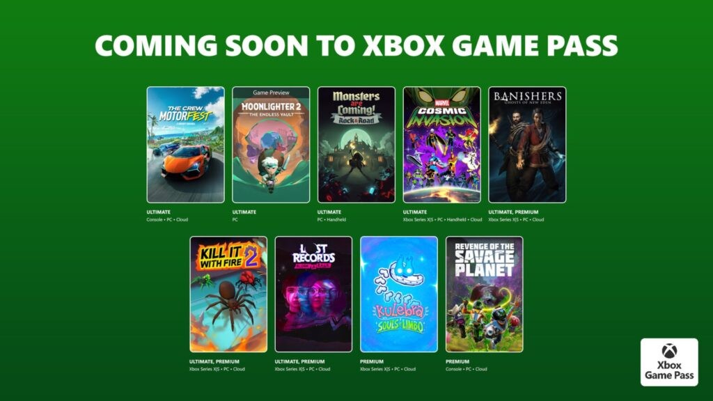 Xbox Game Pass 11月下旬游戏阵容更新详情
