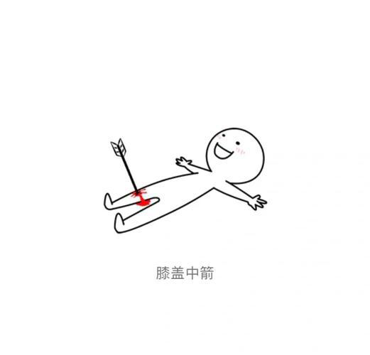 膝盖中箭体