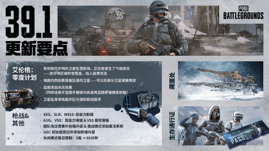 《PUBG》版本更新 巴黎世家联名与极寒生存模式上线