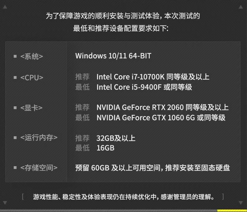 ?《明日方舟:終末地》全平臺(tái)配置要求一覽?