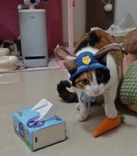 萝卜纸巾猫