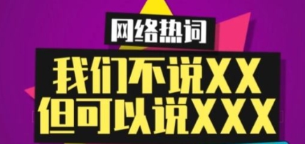我们不说XX，但可以说XX
