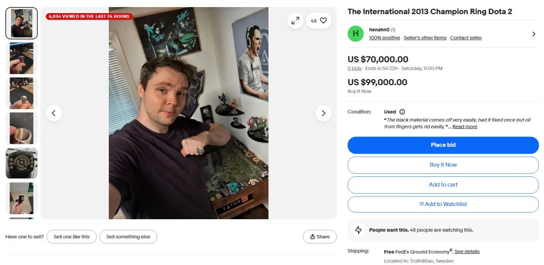 《DOTA2》‌昔日冠军戒指市场遇冷