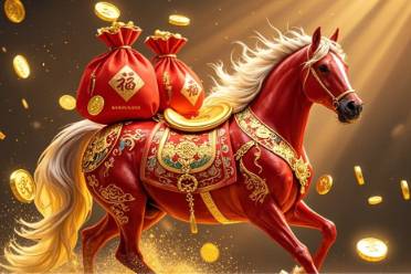 骏马踏春,福满人间