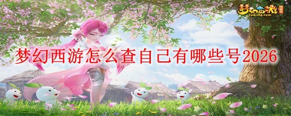 《梦幻西游》查询名下所有账号方法