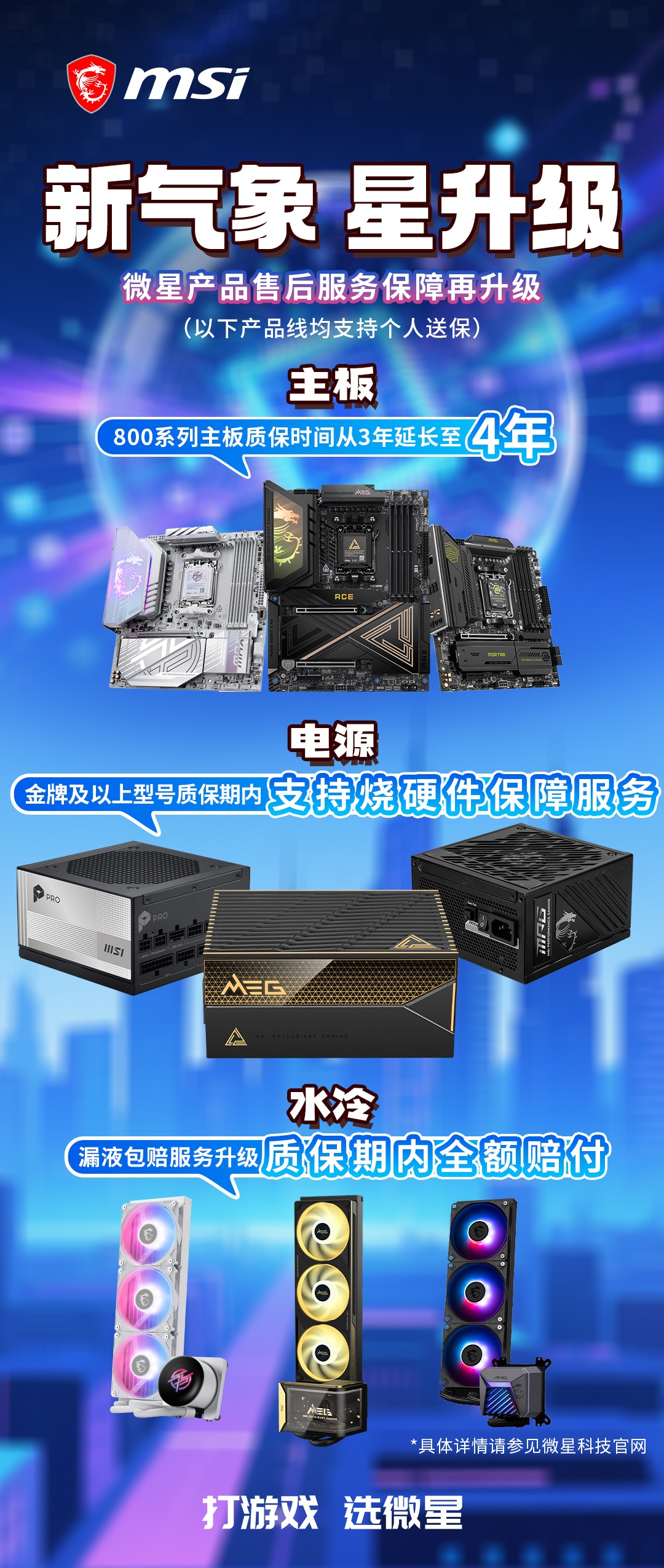 ‌微星售后服务全面升级，新增多项延长保障‌