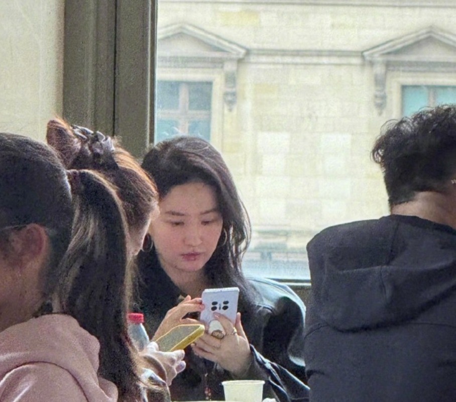 ‌刘亦菲巴黎餐厅素颜被偶遇 手机持久引热议‌