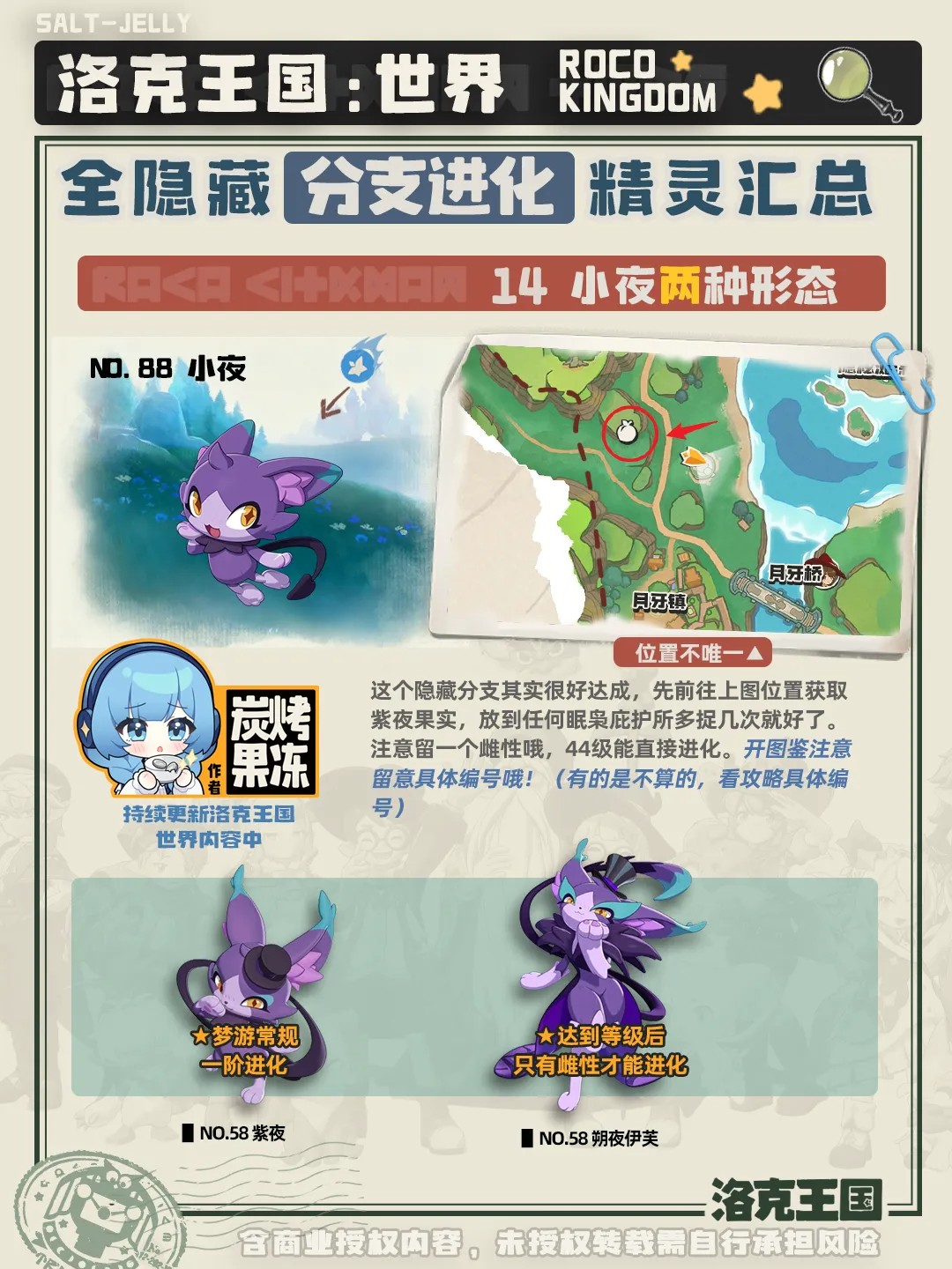 ?《洛克王國》小夜進化條件一覽?