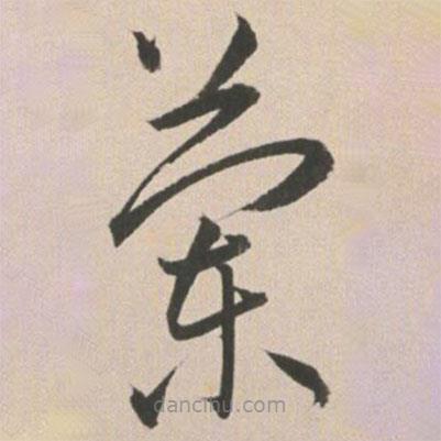 王寵寫的草書蘭