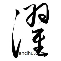 流江寫(xiě)的草書(shū)濯