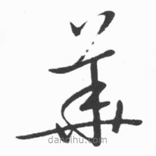 启功写的草书华