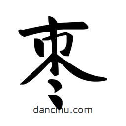 趙孟頫寫(xiě)的楷書(shū)棗