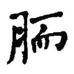 何紹基寫(xiě)的楷書(shū)胹