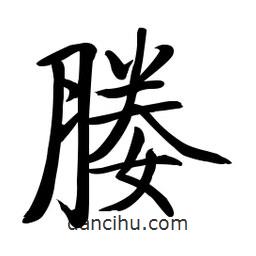 啟功寫的楷書媵