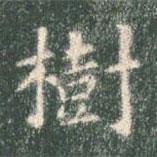 智永寫的楷書樹