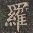 歐陽詢寫的楷書羅