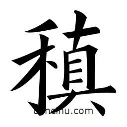 黃自元寫(xiě)的楷書(shū)稹