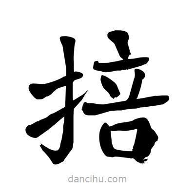 陶建華寫的楷書掊
